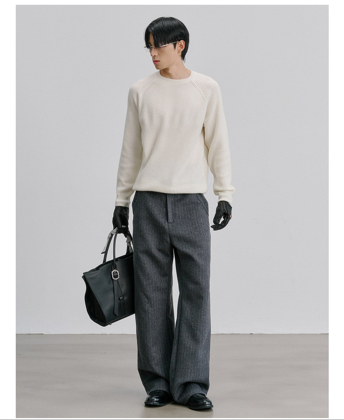 Wool Straight-Leg Pants