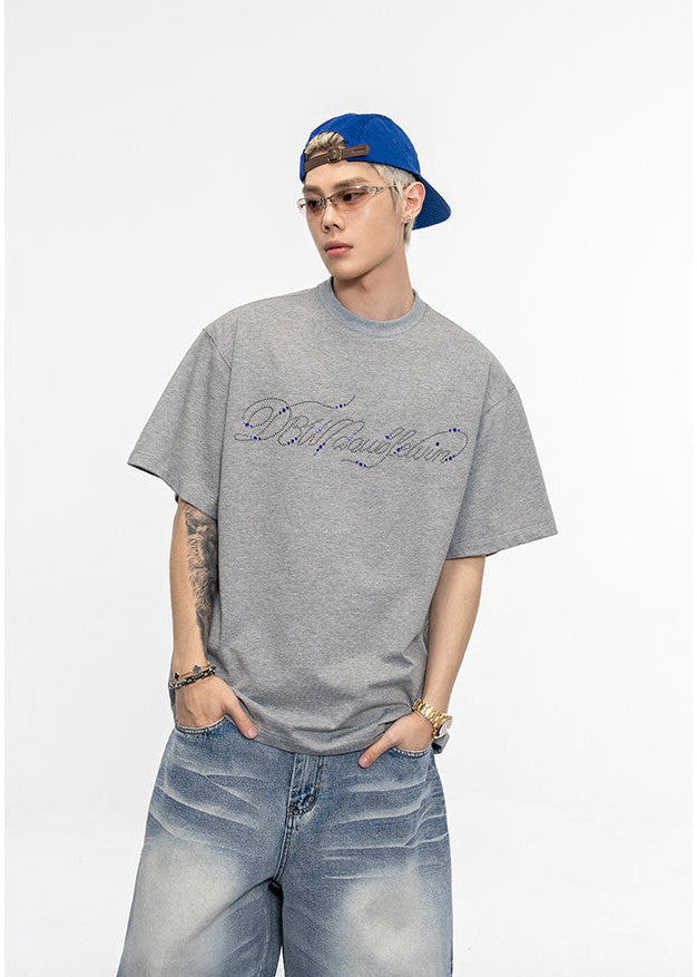 Handwritten Font Cotton T-Shirt