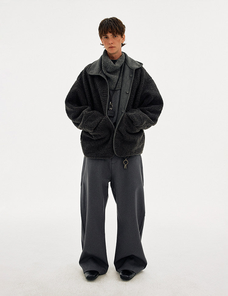 Reversible Fleece Collar Jacket