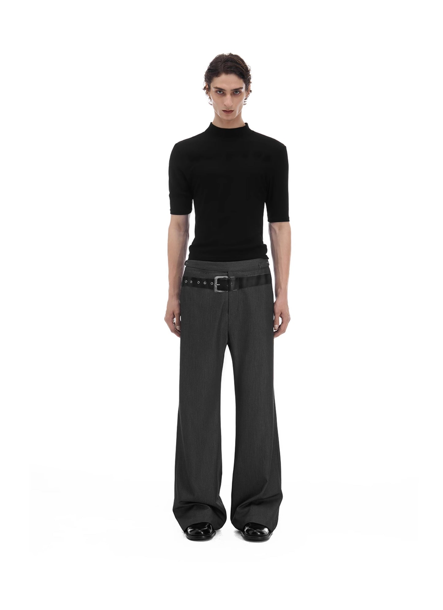 Mid-waist casual pants