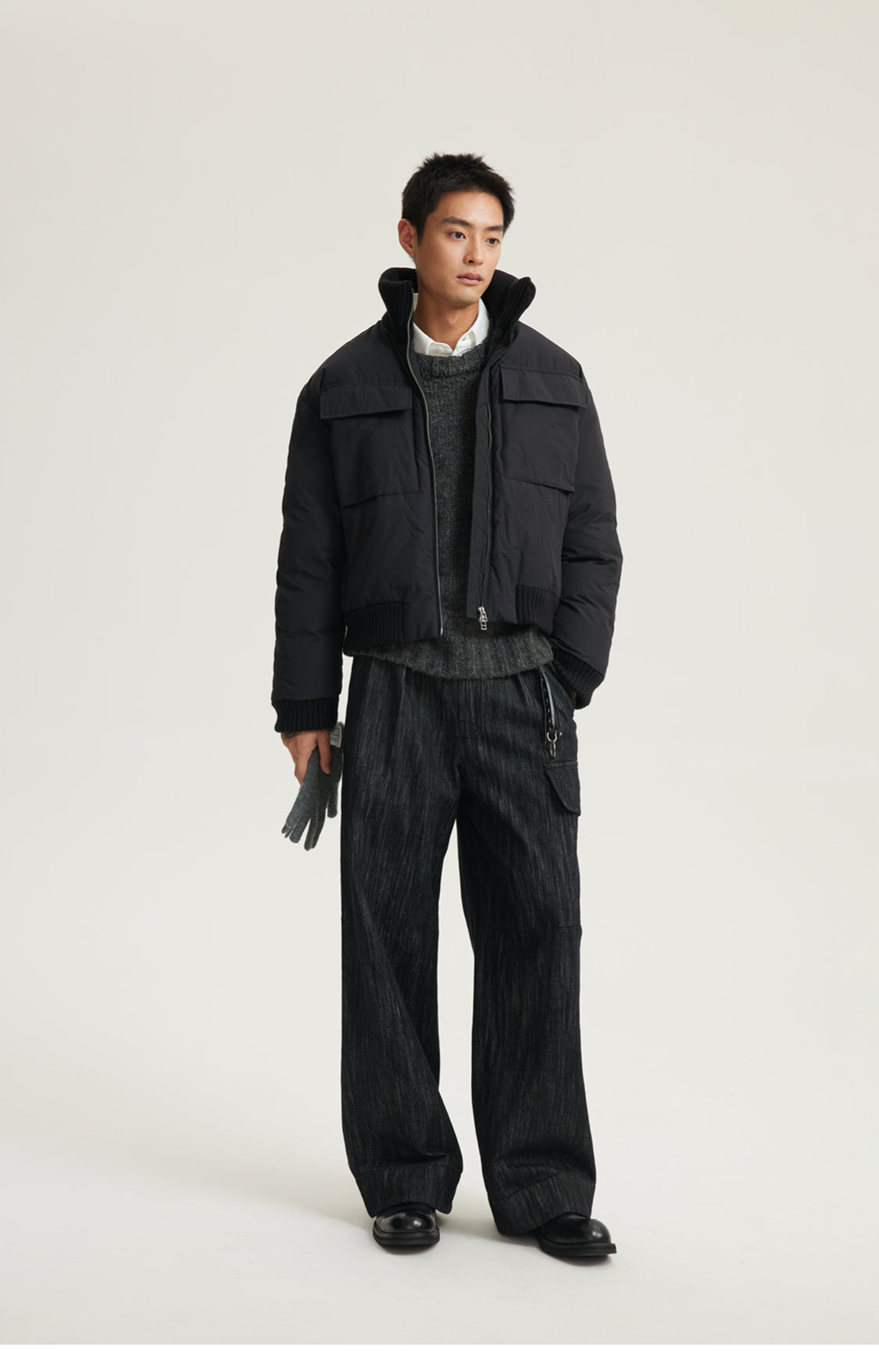 Large Pocket Down Jacket