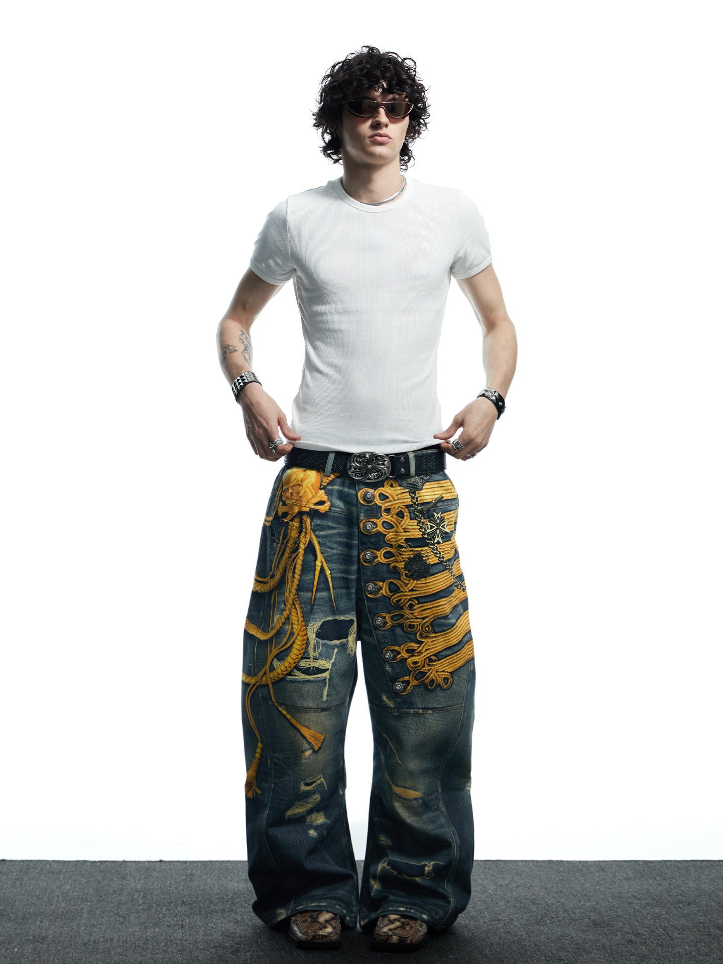 3D-Printed Design-Inspired Baggy Jeans
