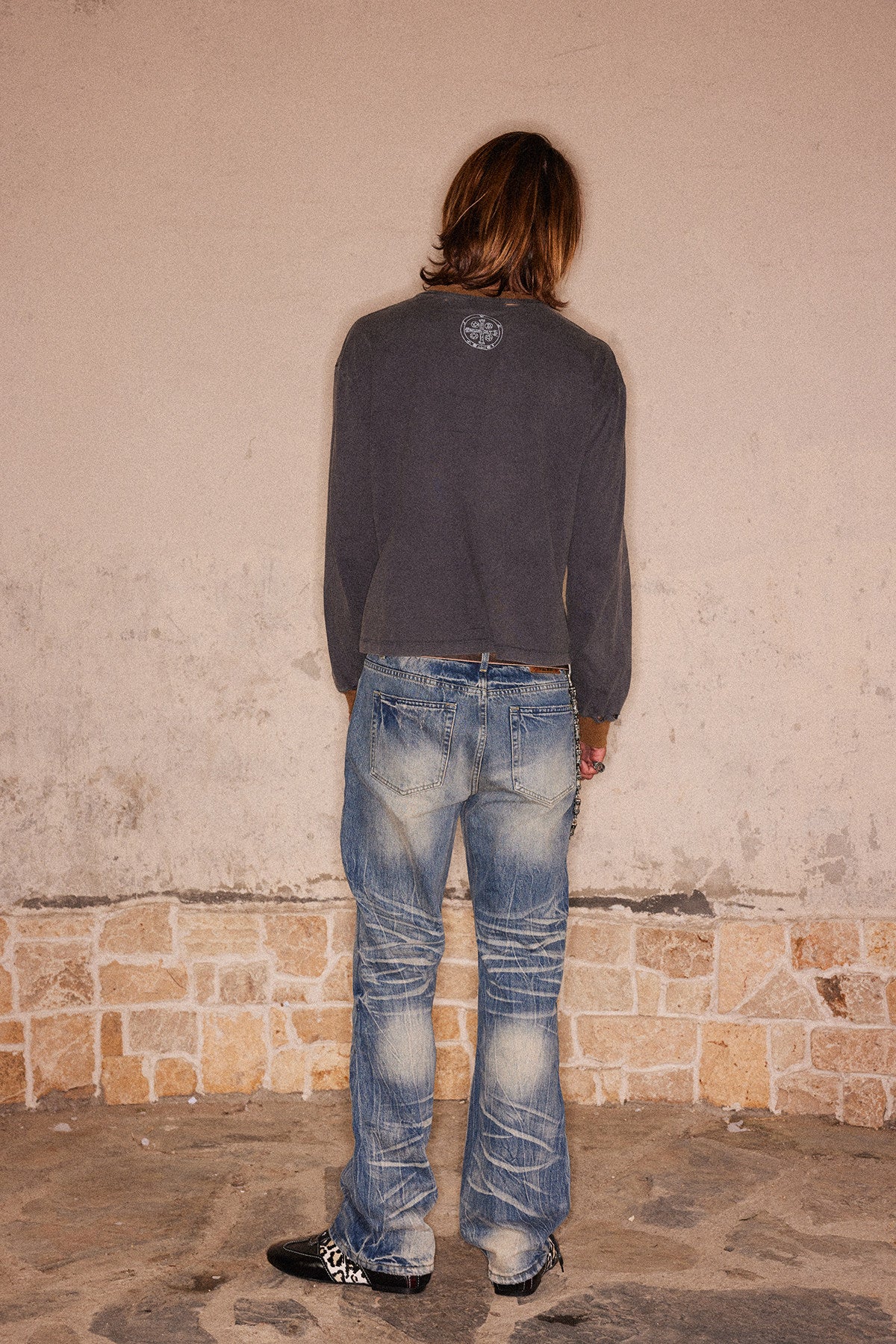 Distressed Print T-Shirt