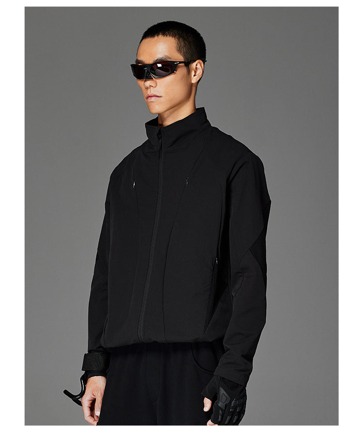 Stand Collar Clean Fit Jacket