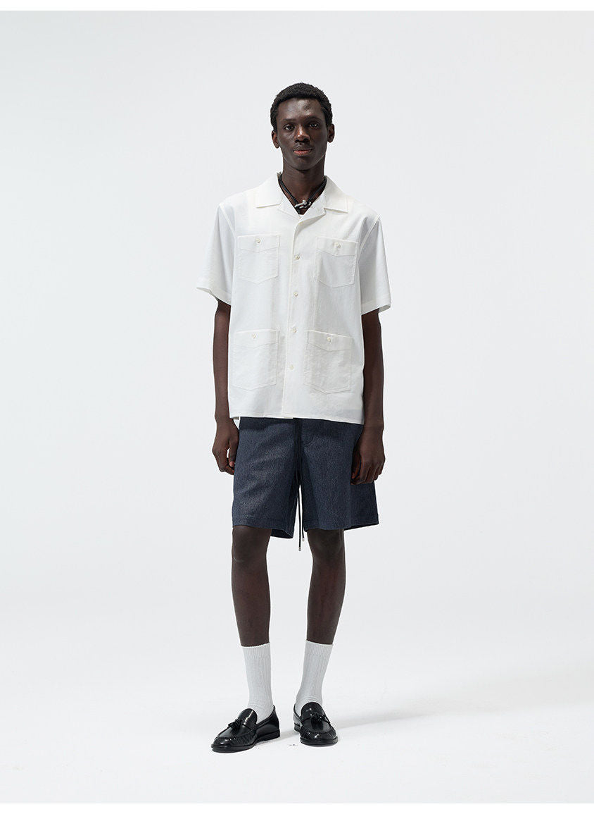 쿠바 칼라 멀티포켓 셔츠