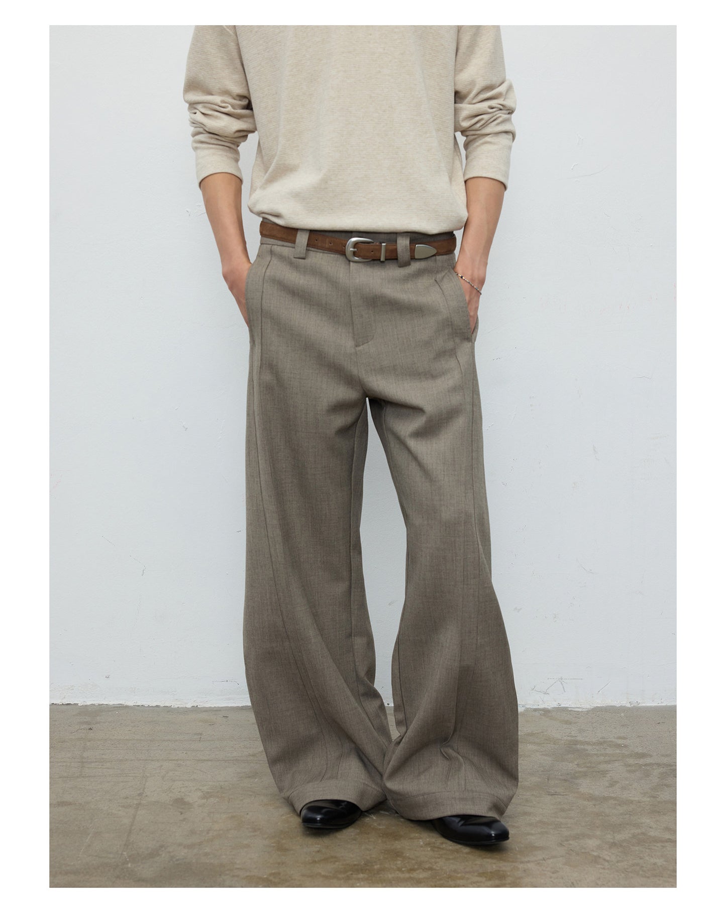 3D Quilted Casual Pants