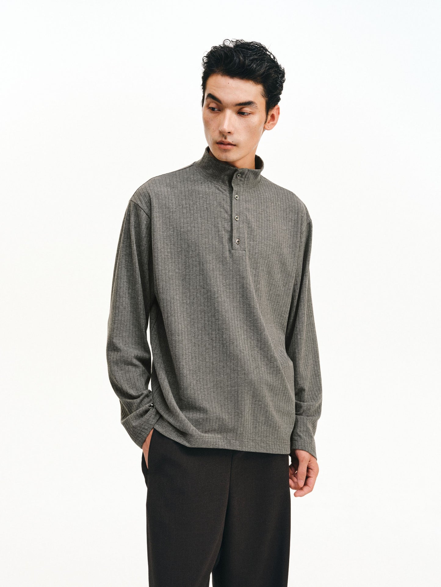 Half-High Collar Shirt