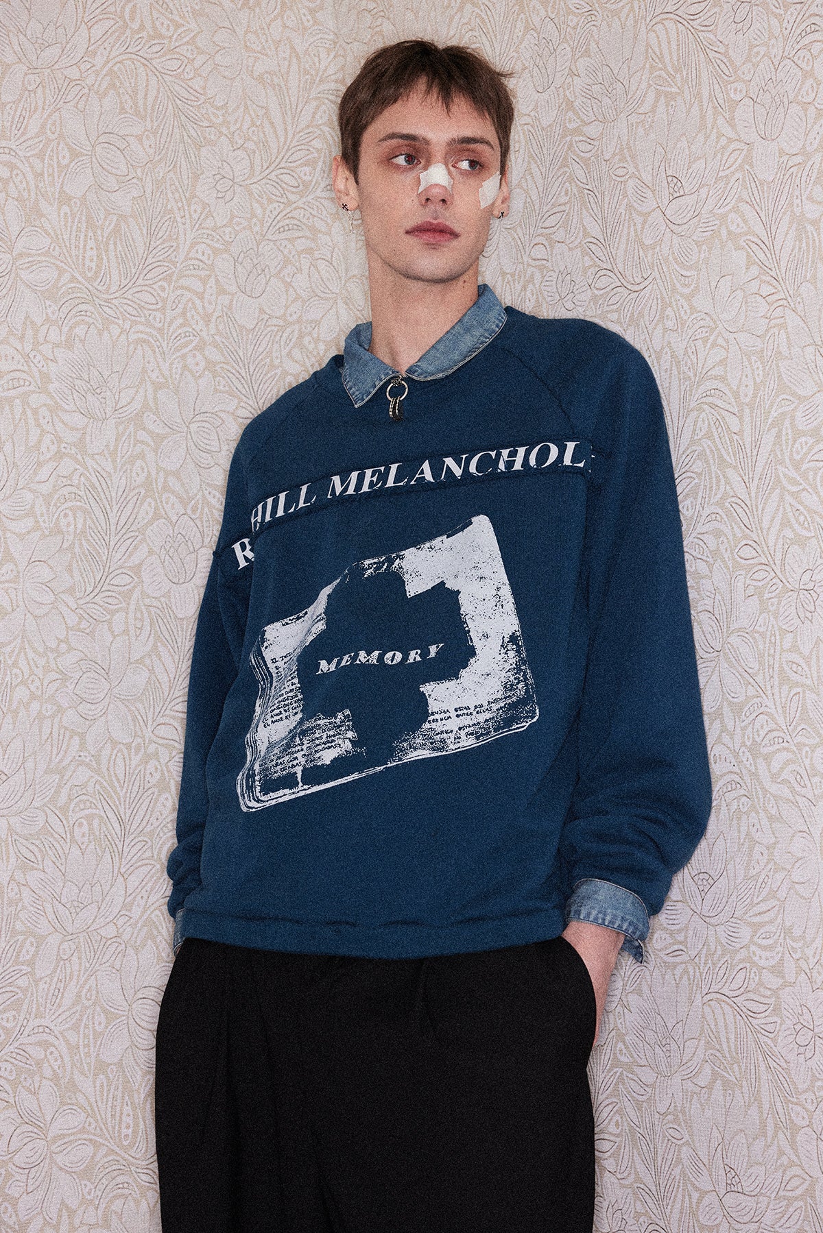 Washed Round Neck Sweatshirt