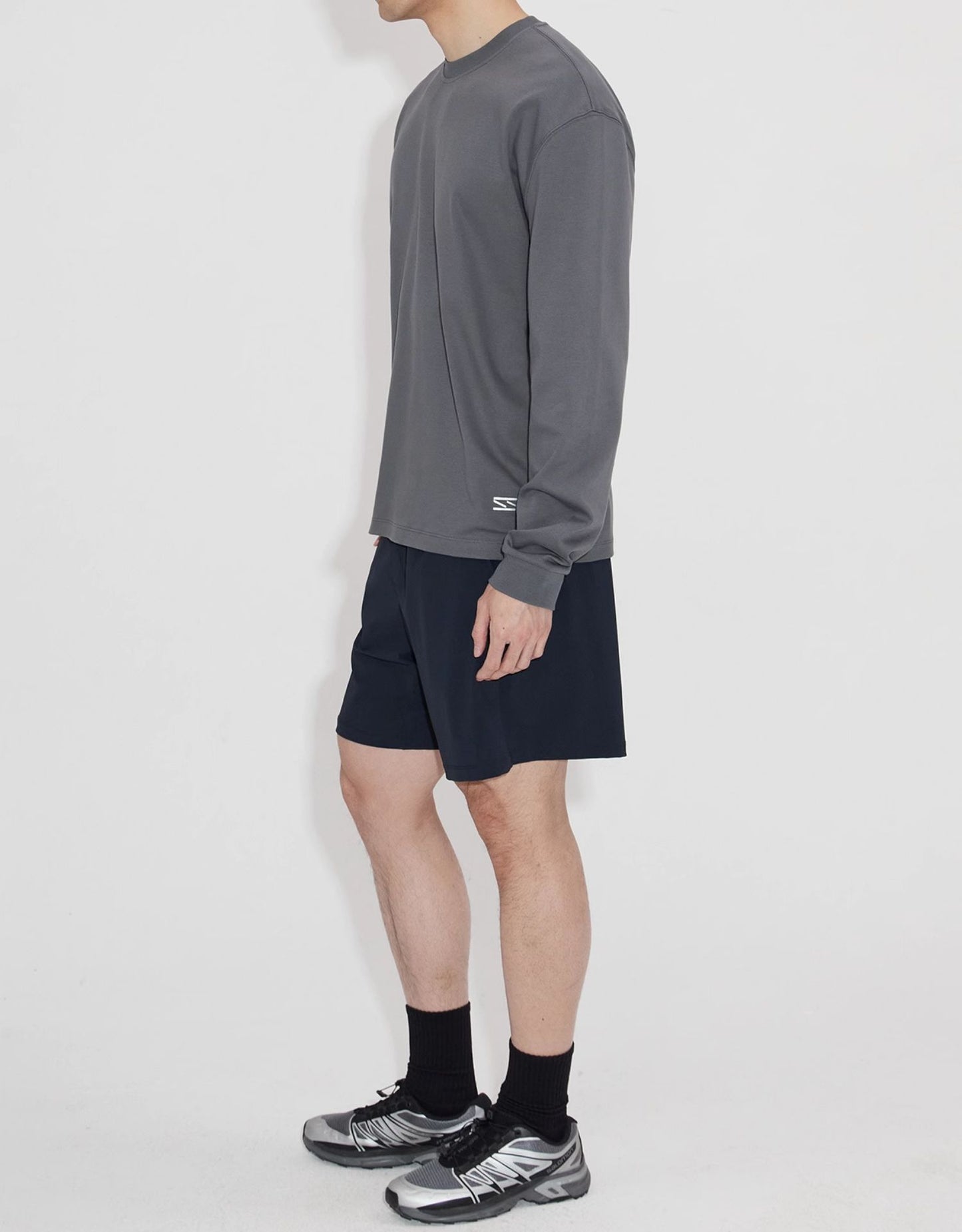 Natural wide shoulder T-shirt