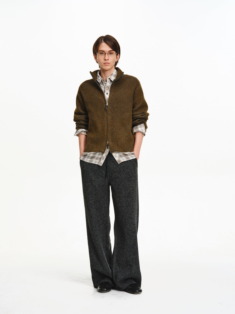 Drawstring Knit Casual Pants