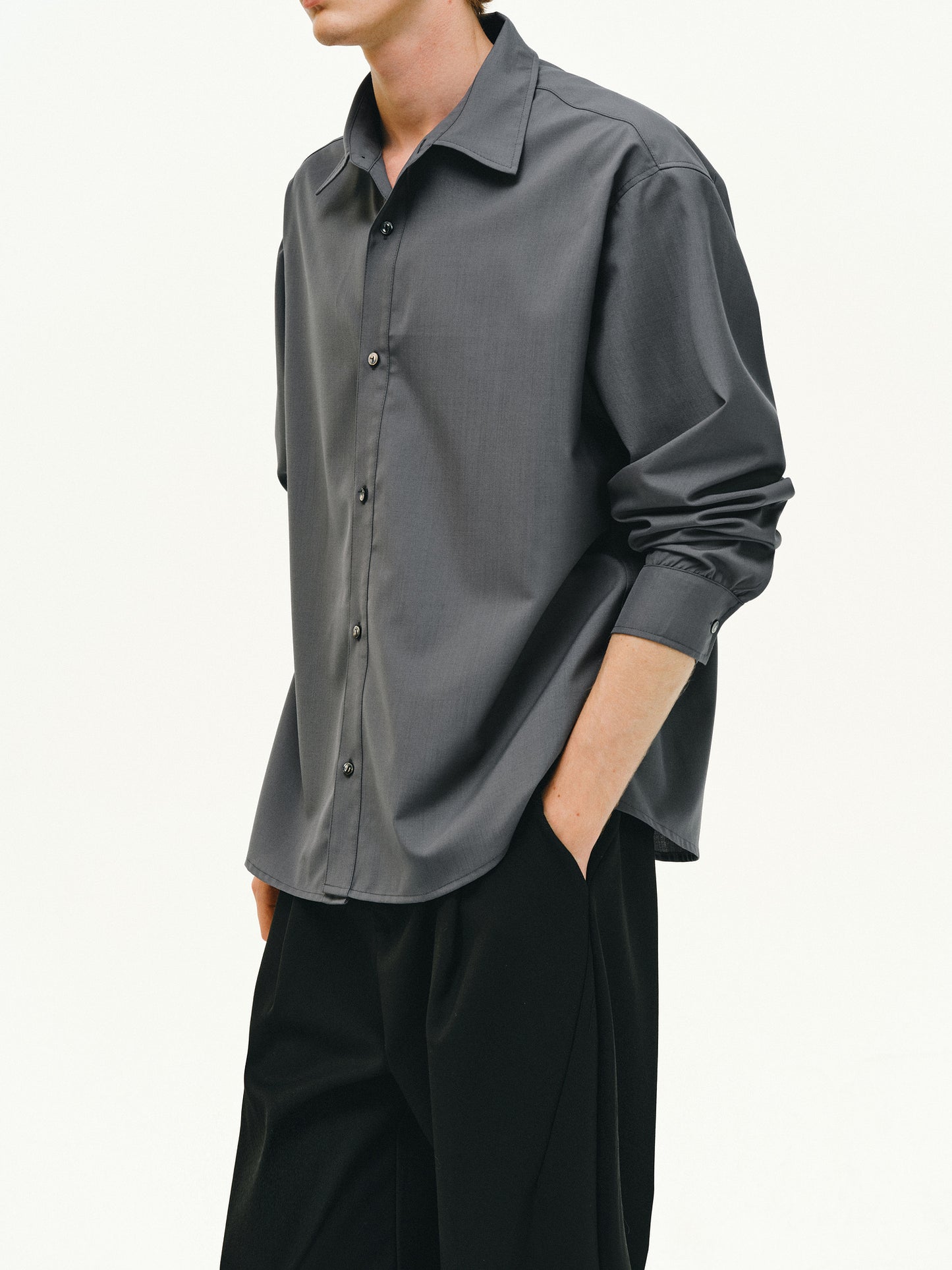 Wool Clean Fit Shirt