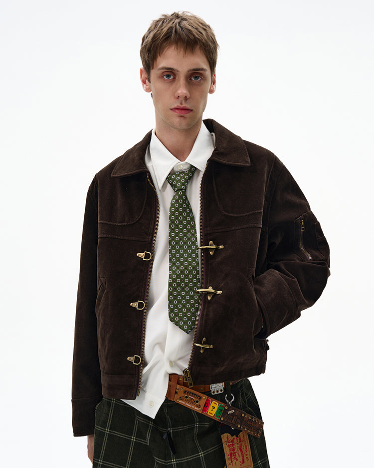 Airplane Buckle Short Jacket