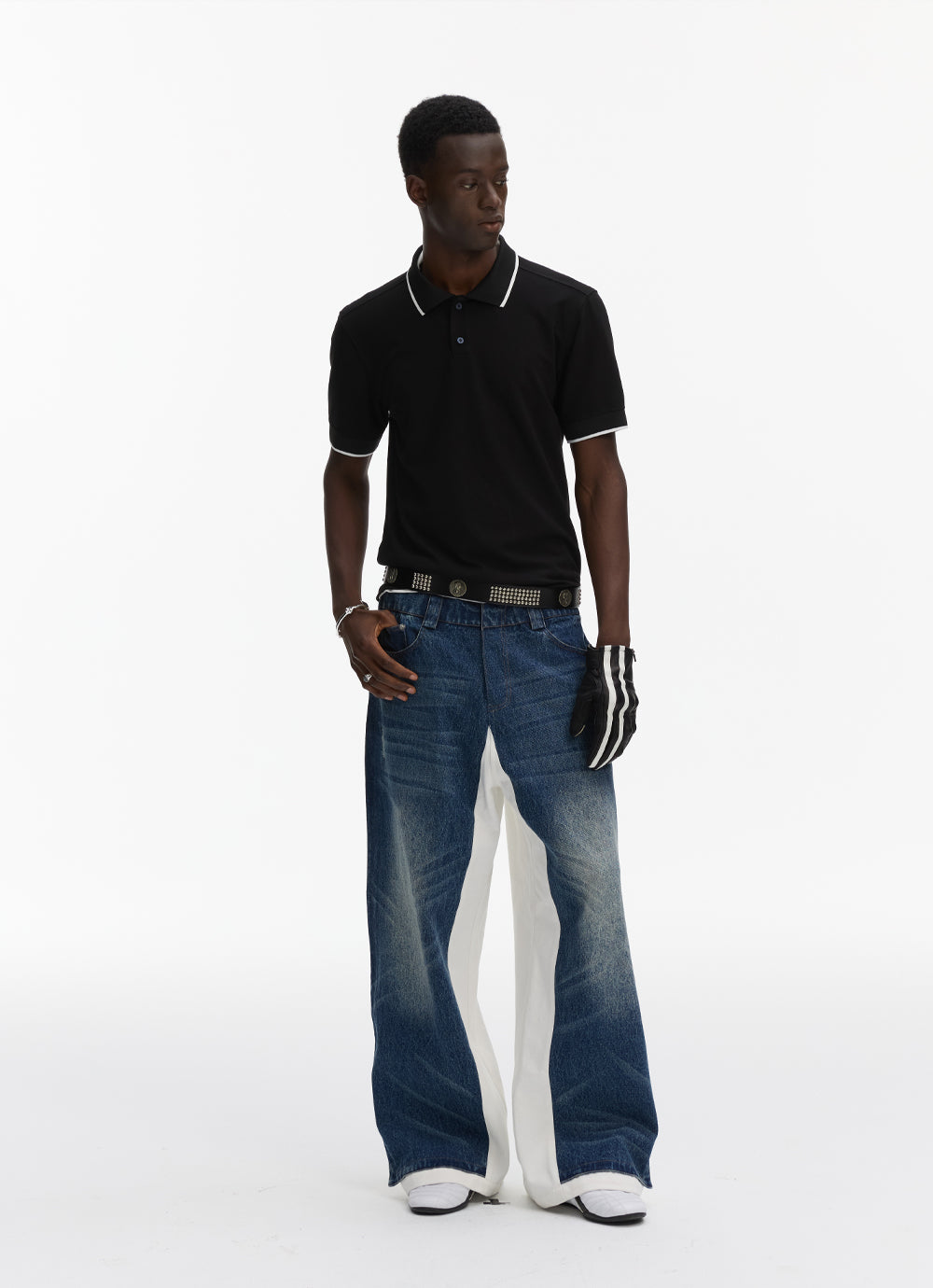 Double Layer Denim Pants