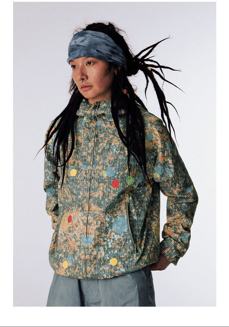 Bionic Surface Check Pattern Jacket