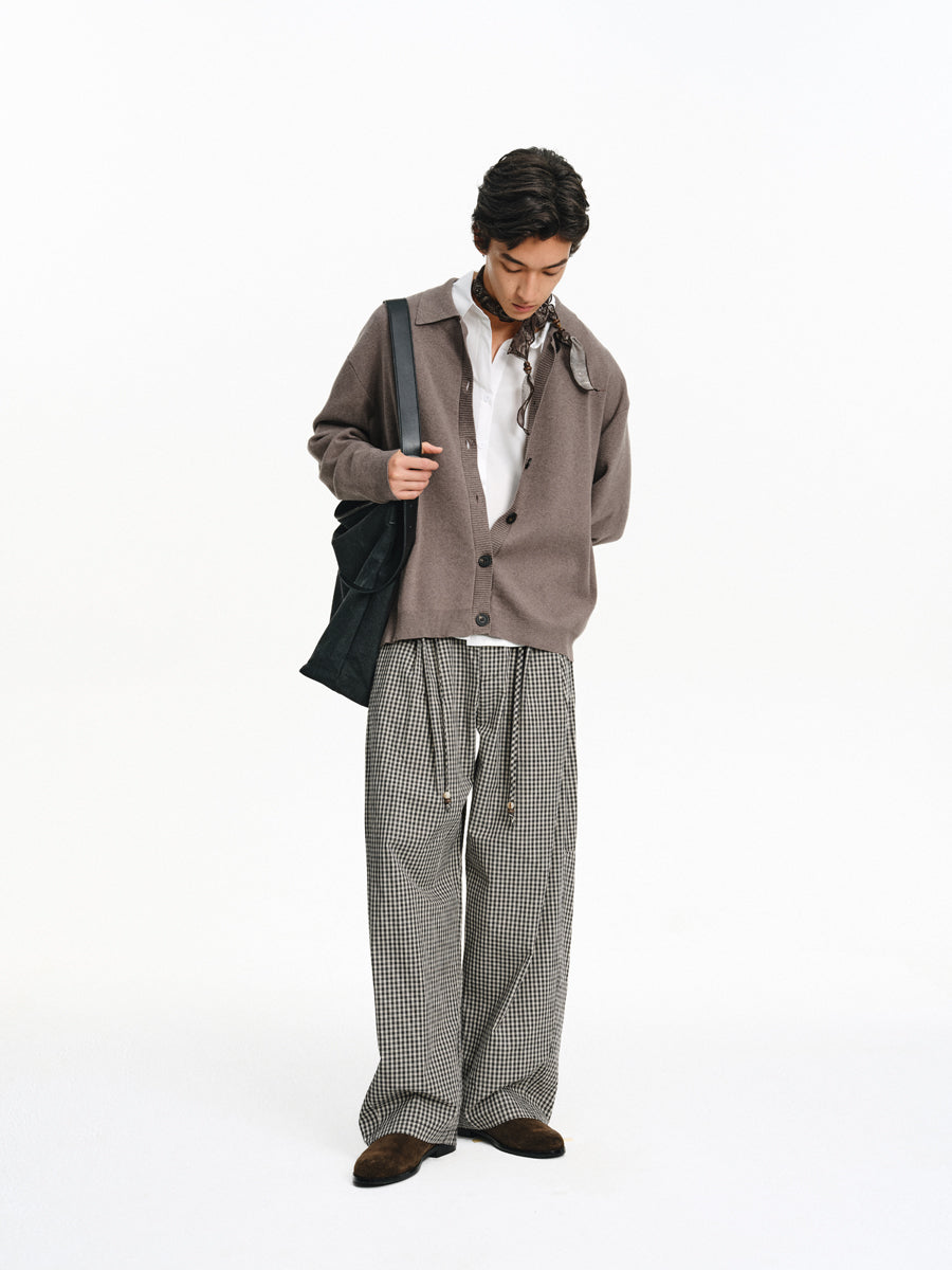 Lazy Check Casual Pants