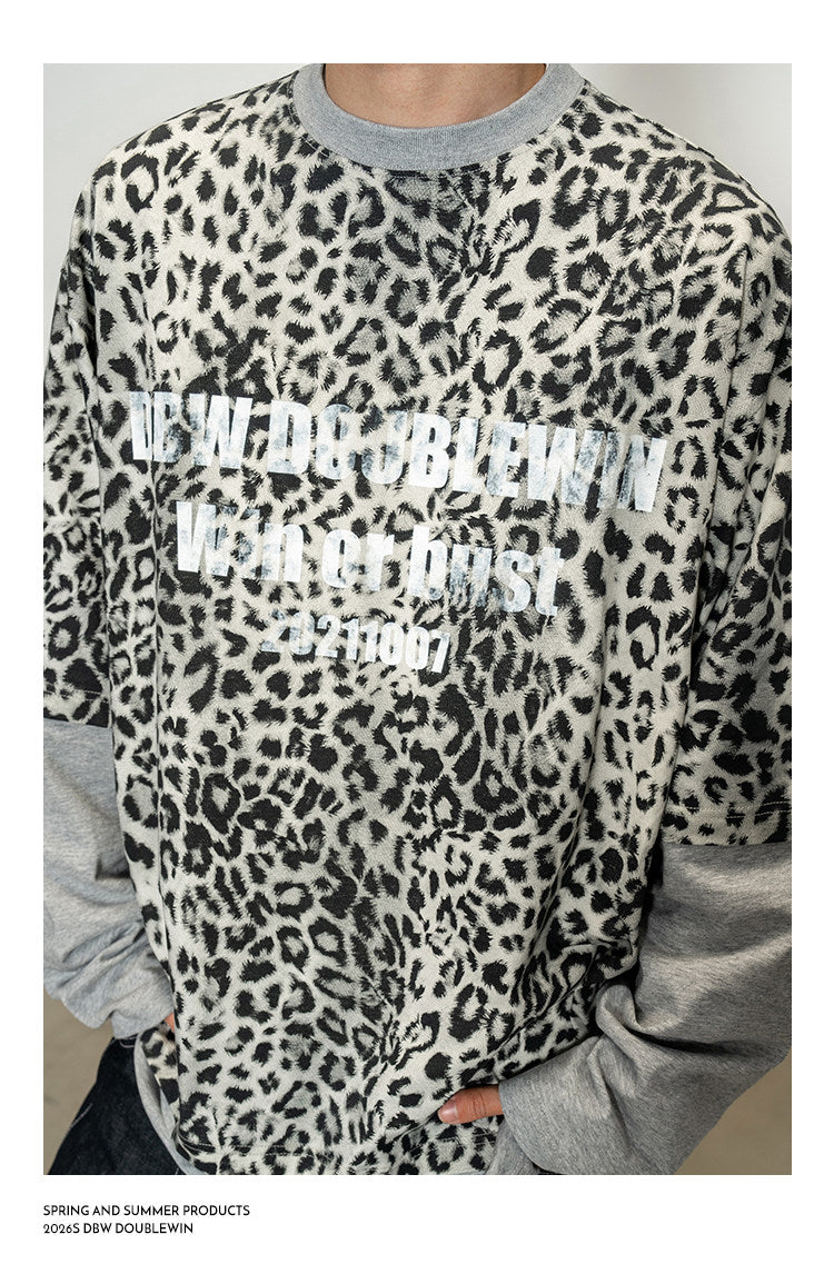 Patchwork Faux Two-Piece T-Shirt