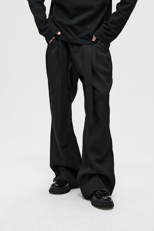 Double Pleated Straight Pants