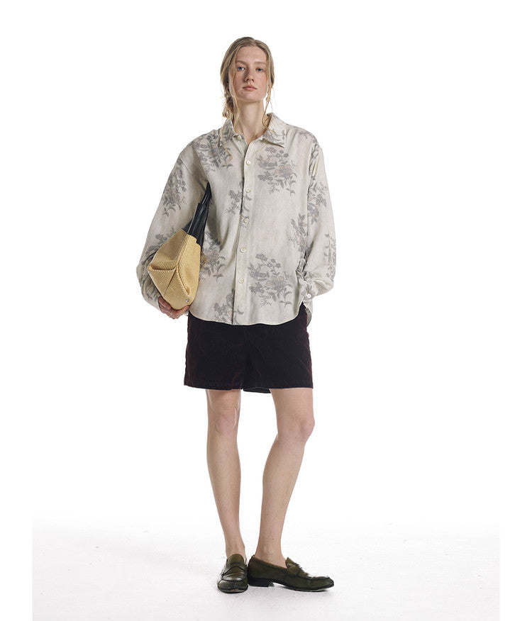 Loose-Fit Floral Shirt