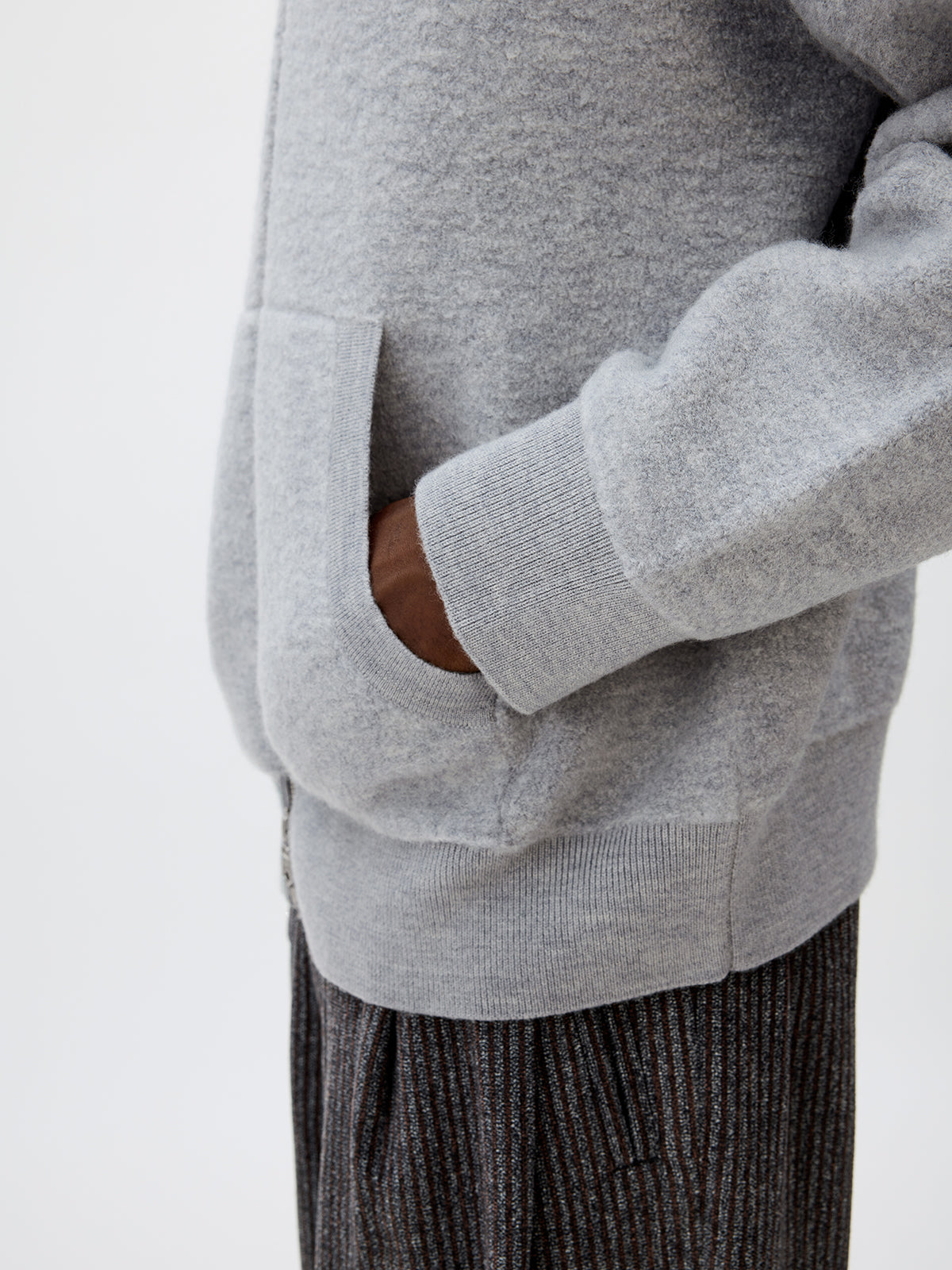 Zip-Up Hooded Cardigan