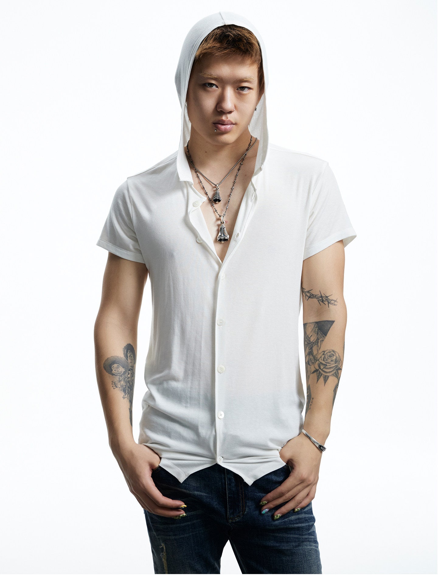 Niche Design Shirt with Hood