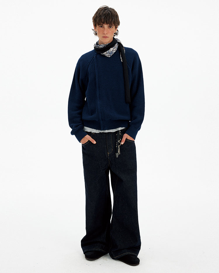 Patchwork Crewneck Sweater