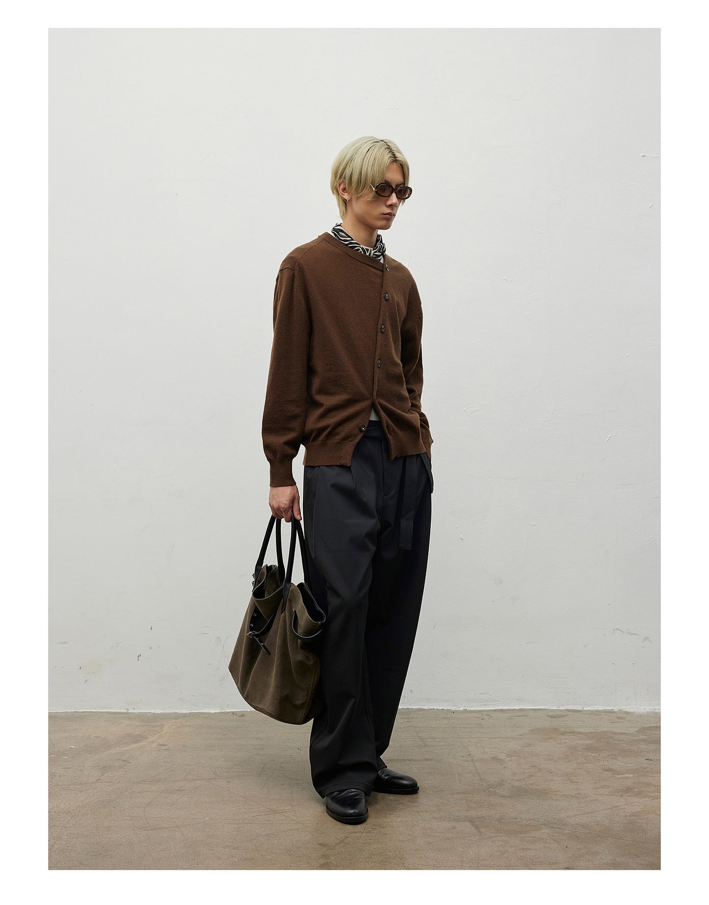 Premium Wool Button-Down Cardigan