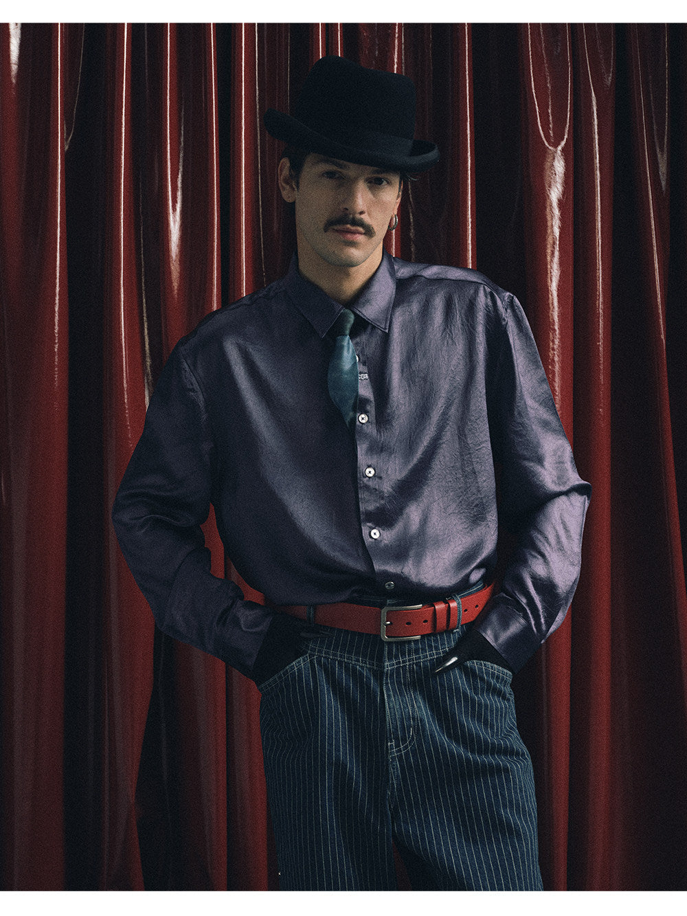 Retro Glossy Nylon Shirt