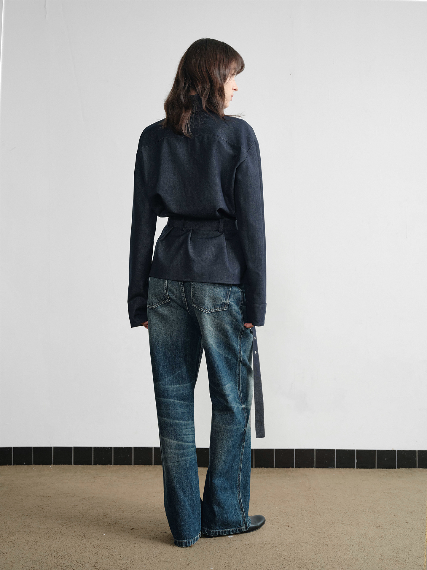 Imitation Denim Shirt