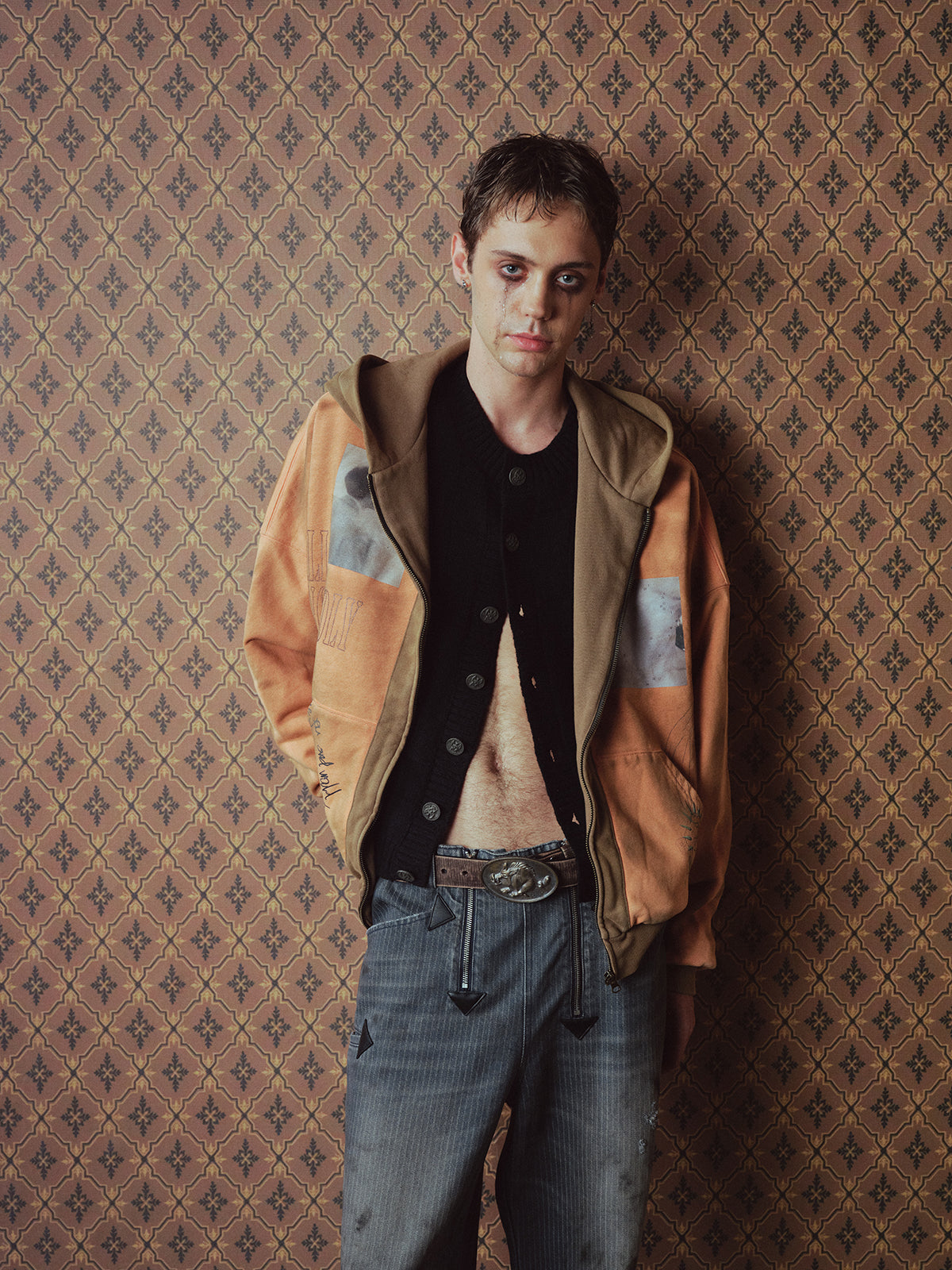 Paint Illustration Hooded Sweatshirt