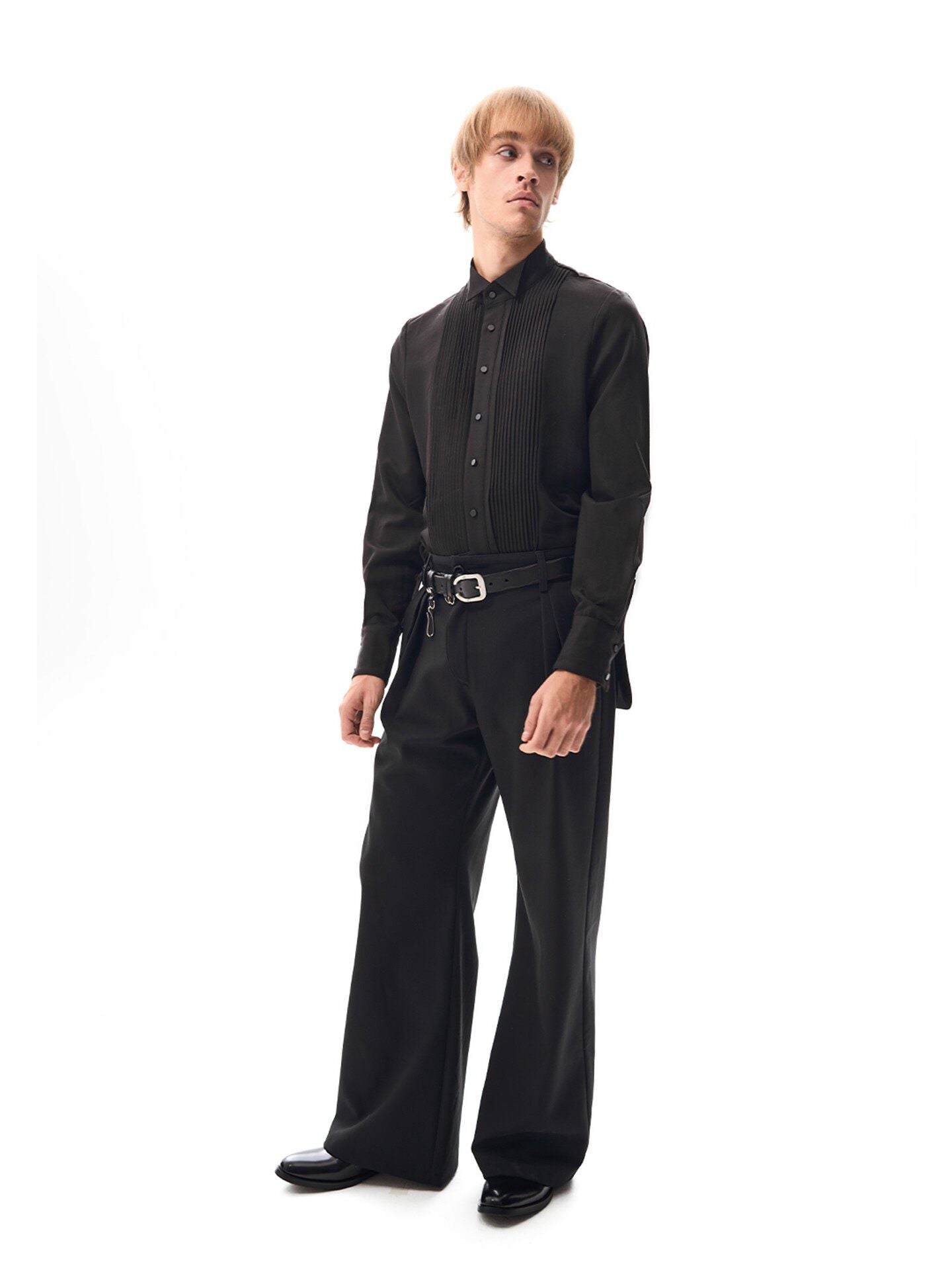 Side Placket Casual Pants