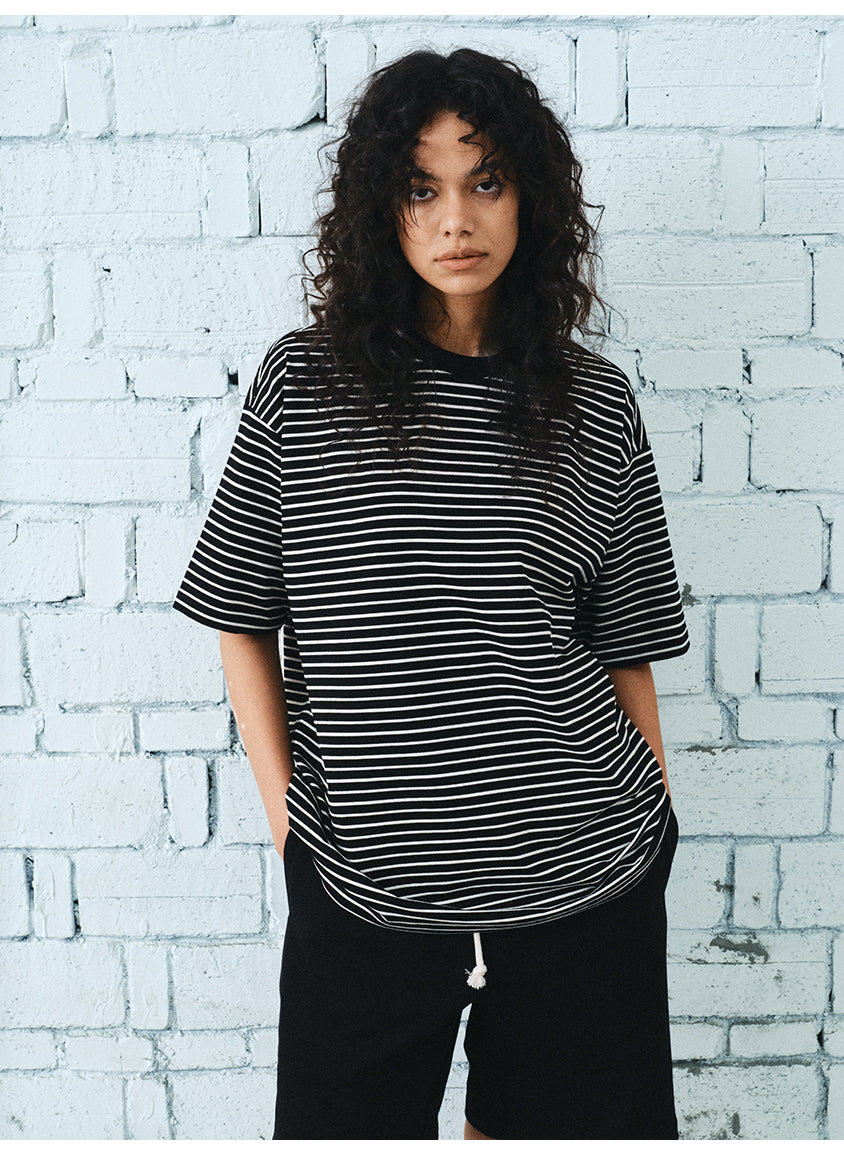 Striped Round Neck T-Shirt