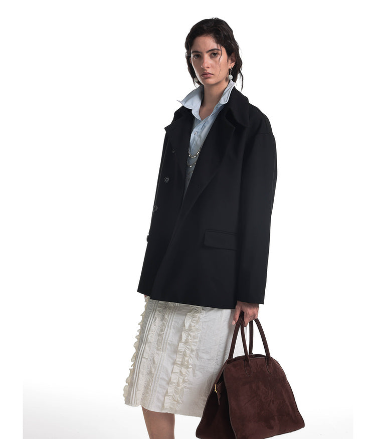 Minimalist silhouette casual jacket