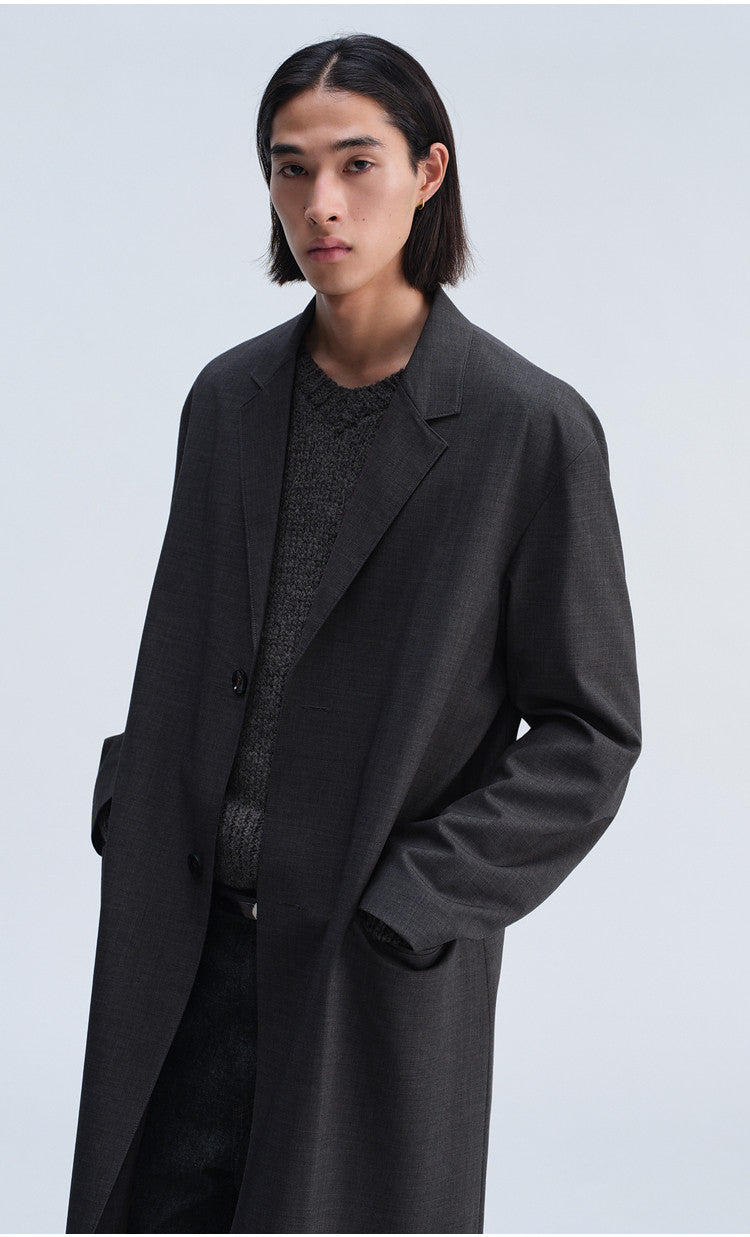 Notch Lapel Casual Coat