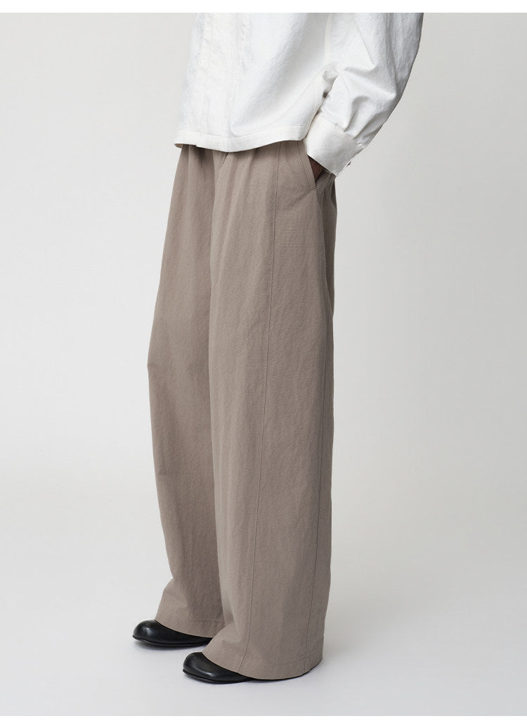 3D Cut A-Line Wide-Leg Pants