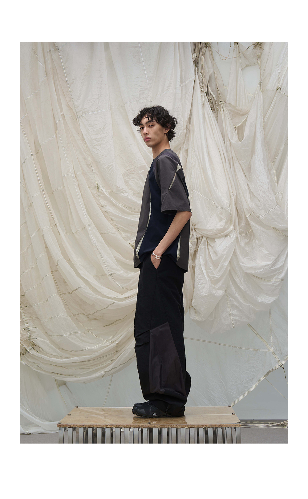 Windproof Deconstructed Casual Pants