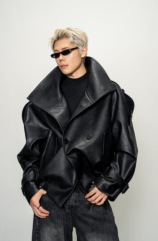 Oversized Stand Collar Jacket