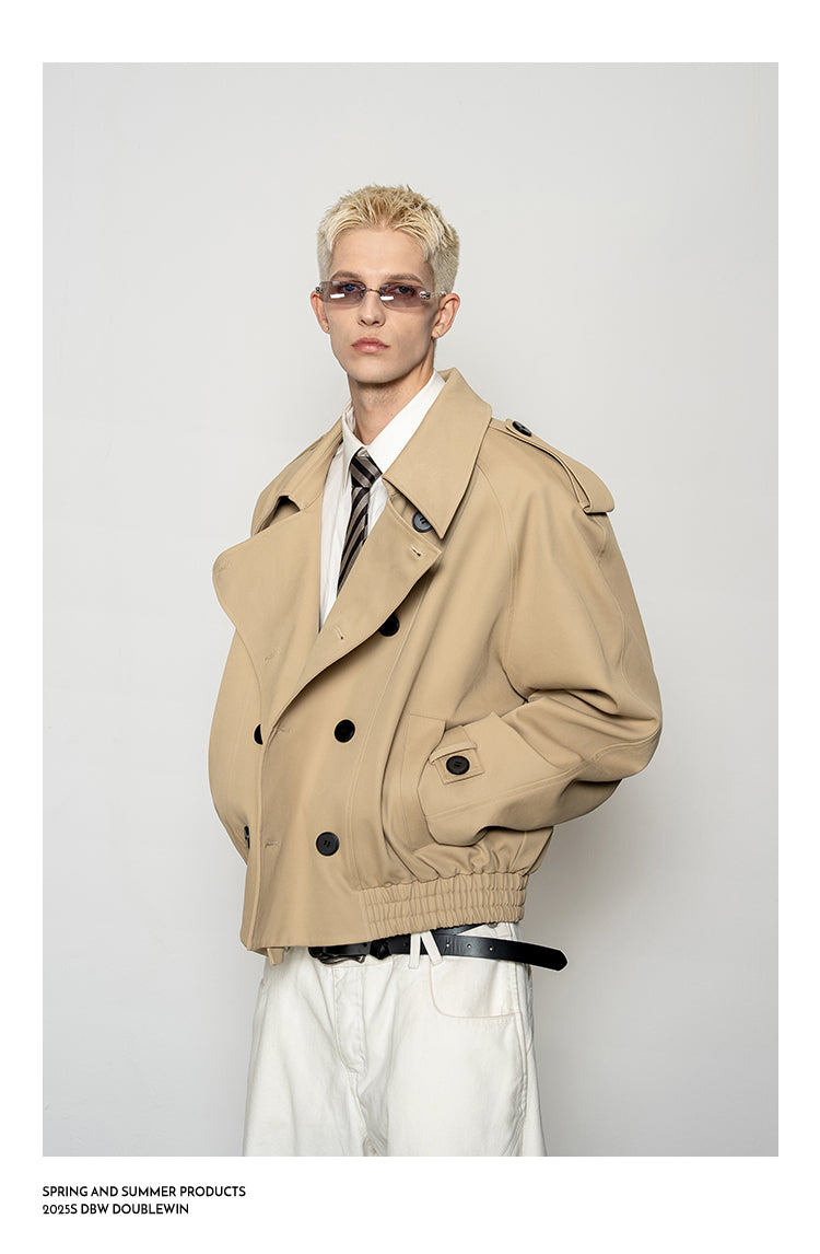 Large Lapel Trench Coat