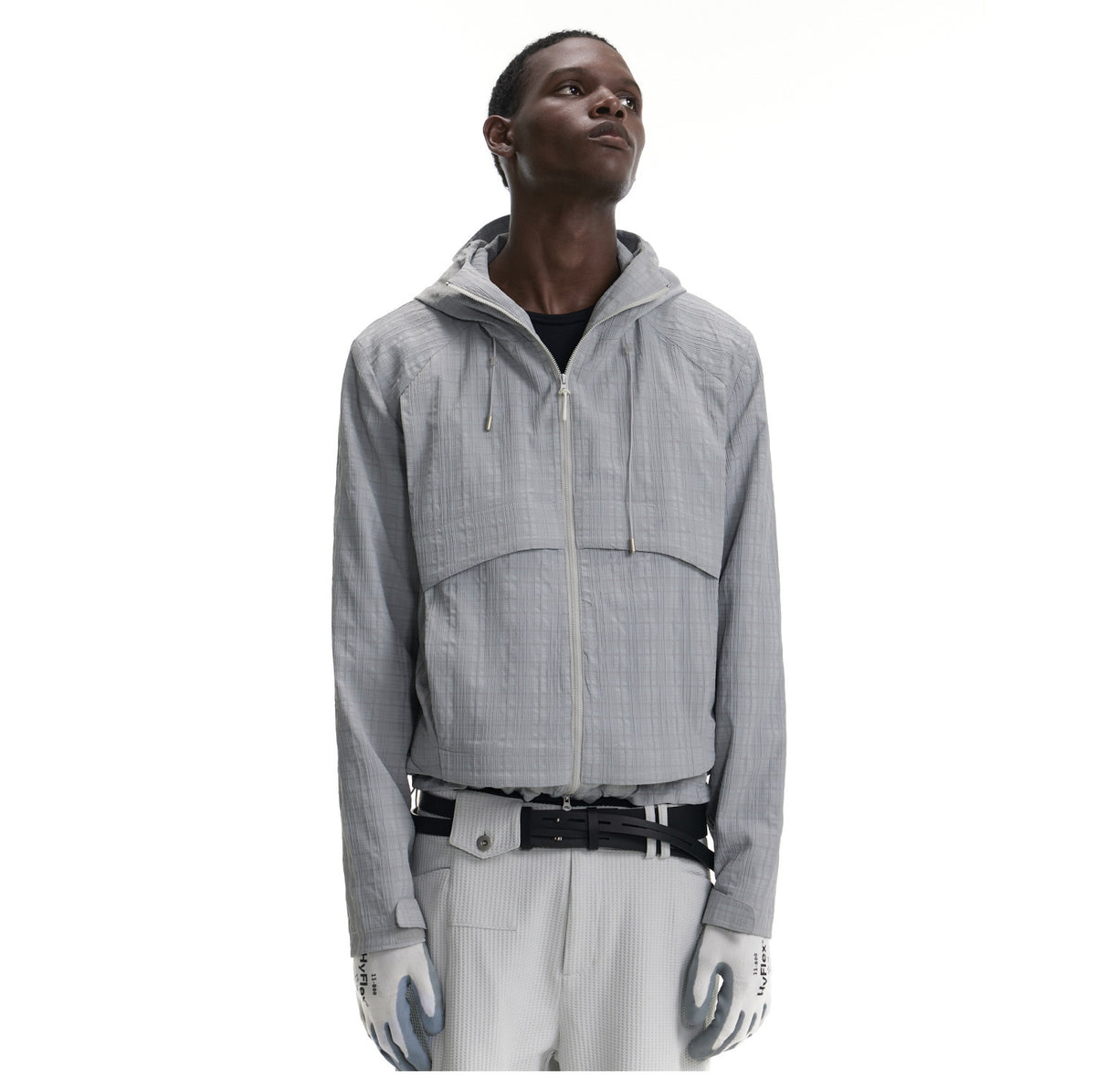 Double-Zip Hooded Jacket