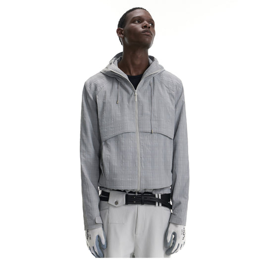 Double-Zip Hooded Jacket