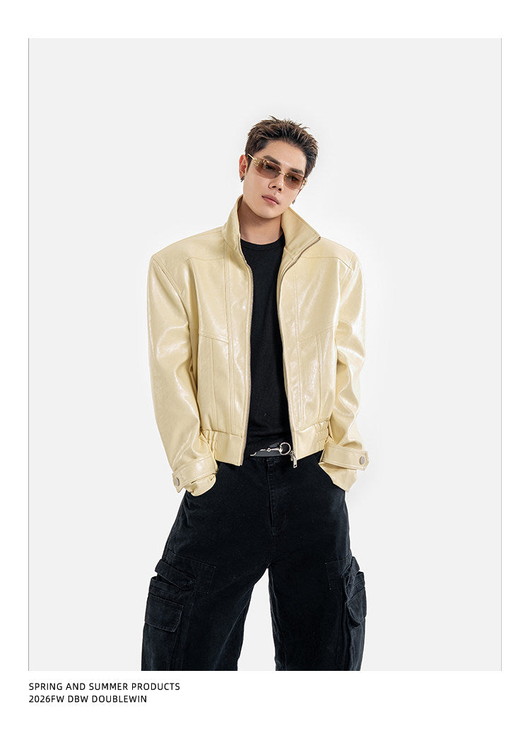 Deconstructed Leather Jacket