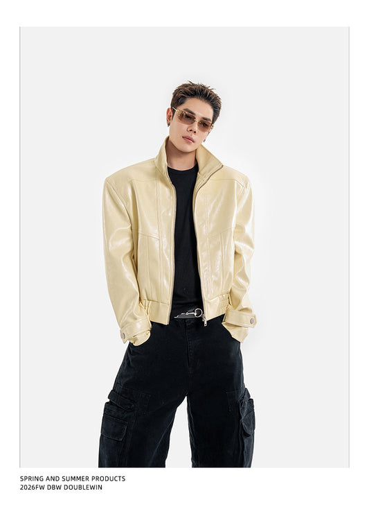 Deconstructed Leather Jacket