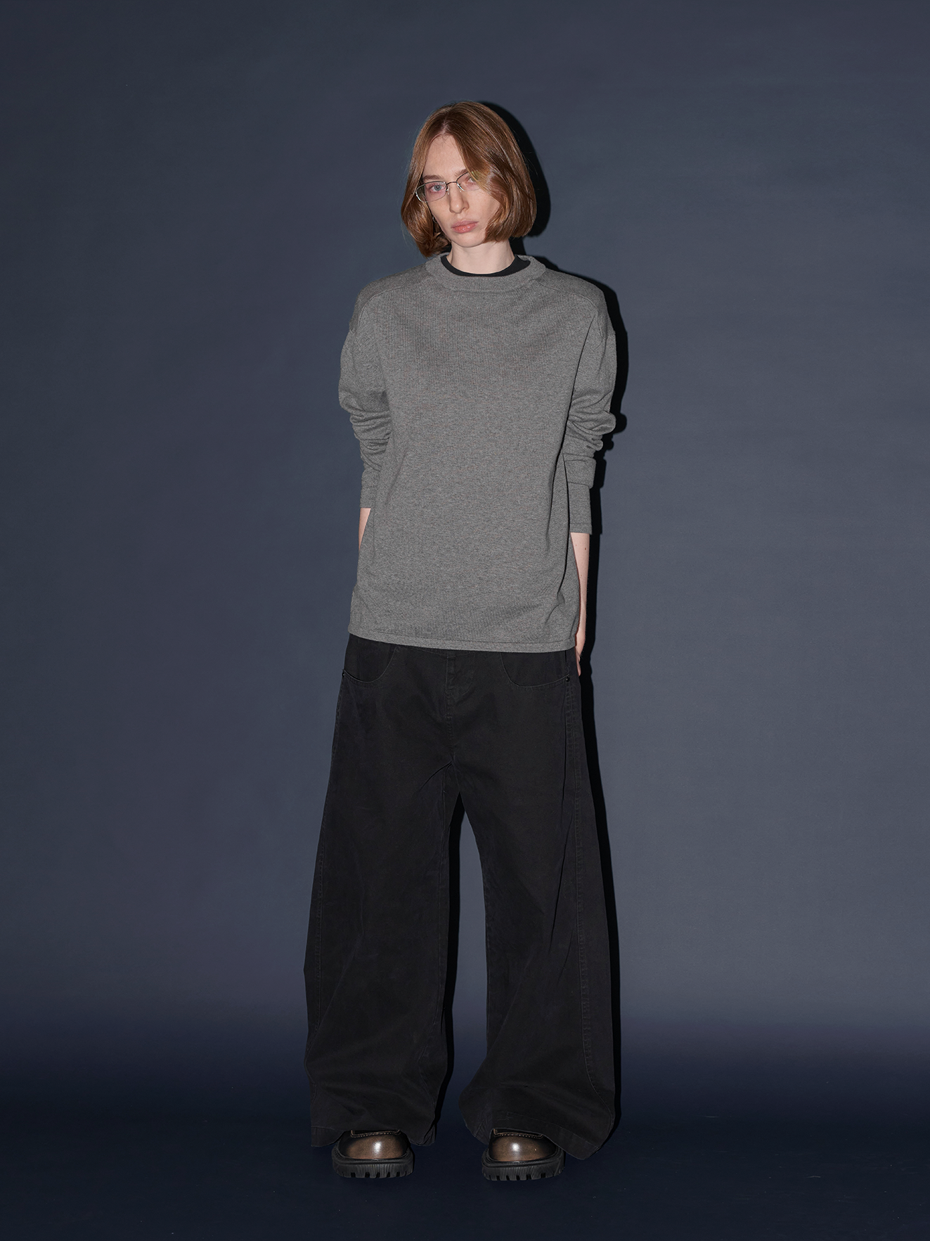 Straight-Leg Denim Pants