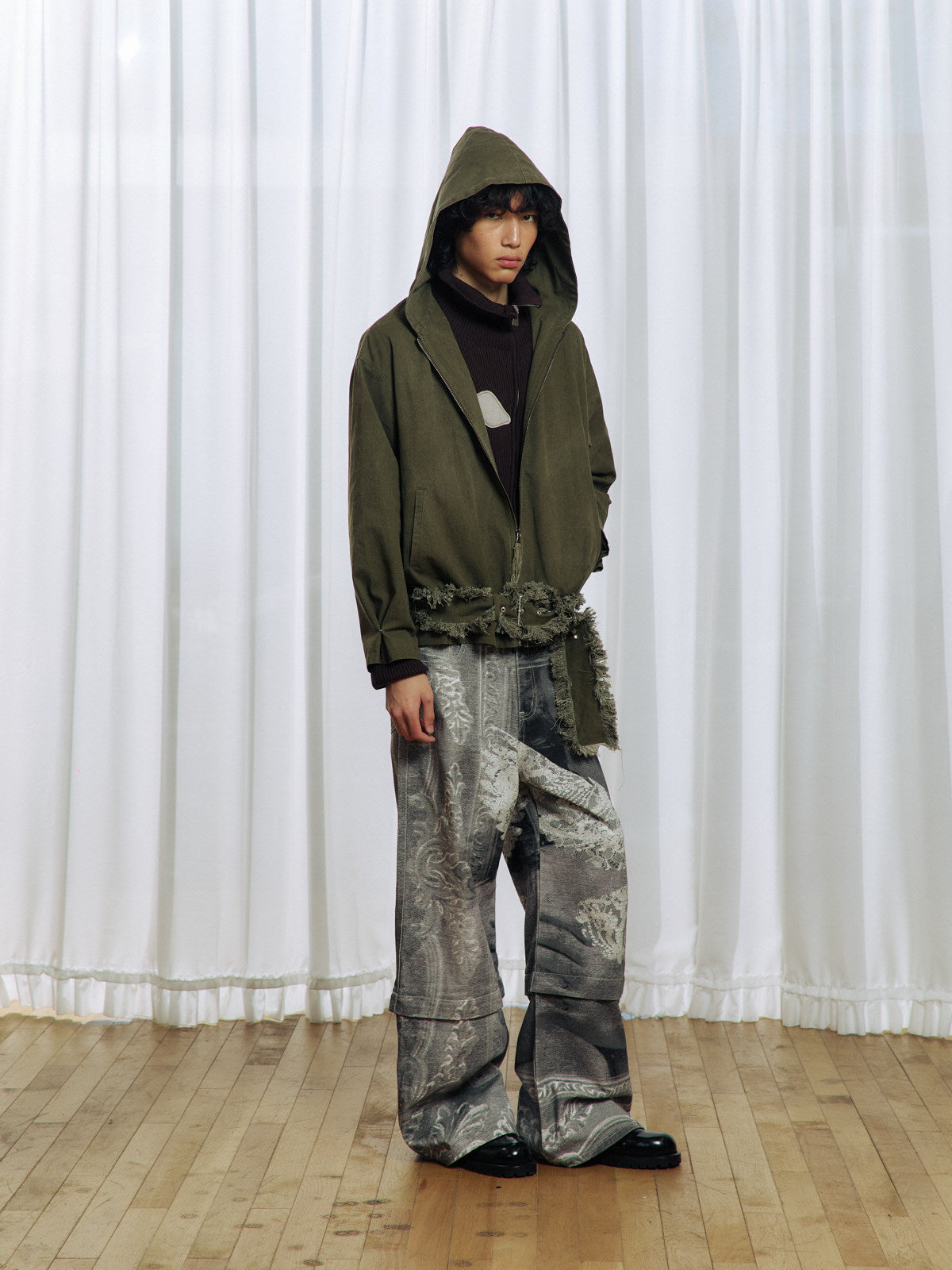 Tassel Large Hooded Jacket