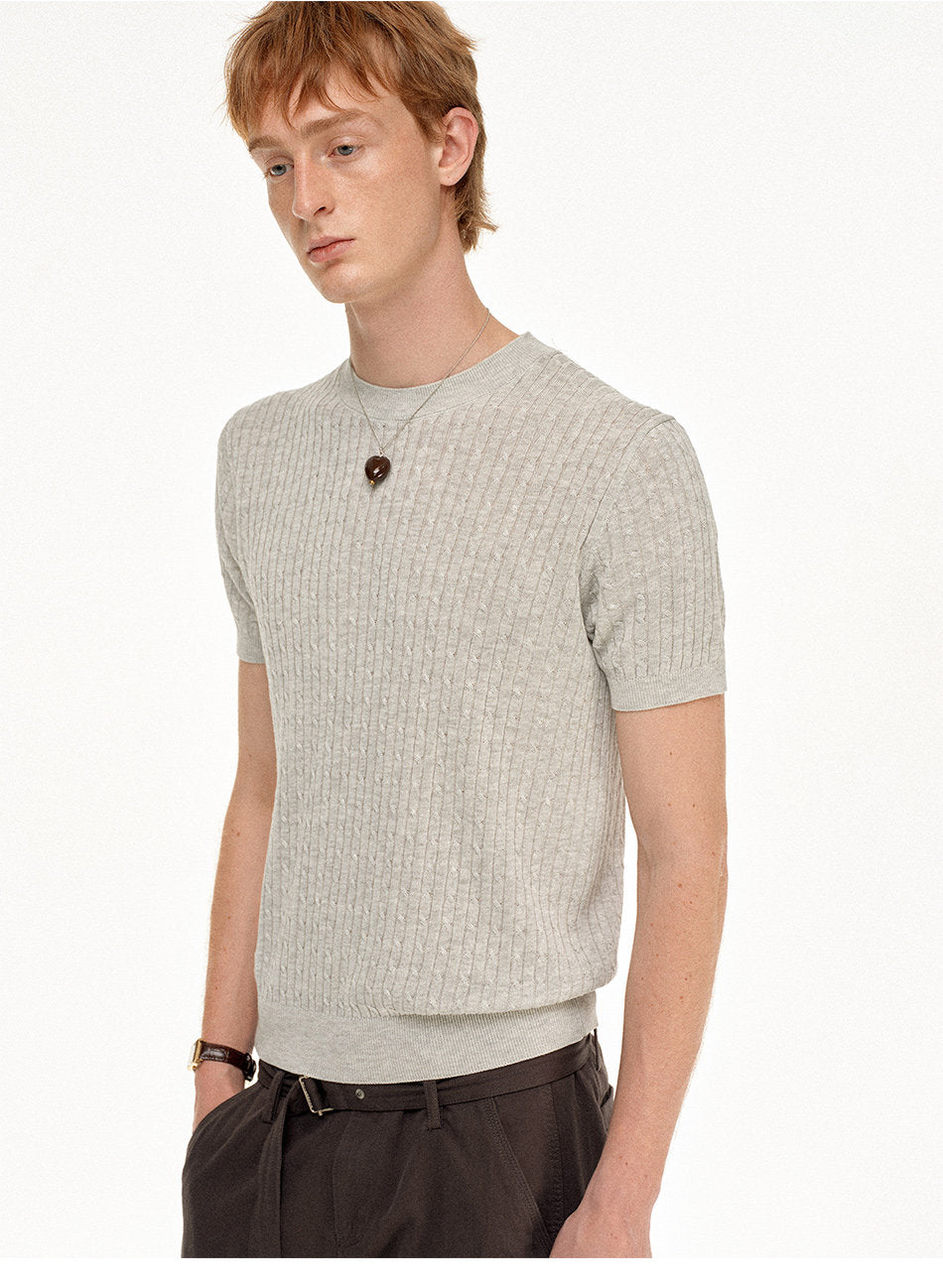 Niche Design Knit Shirt