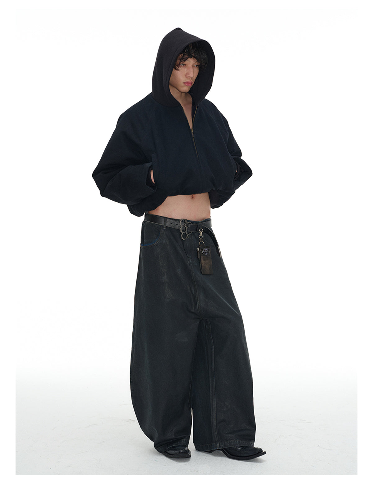 Hooded cotton jacket