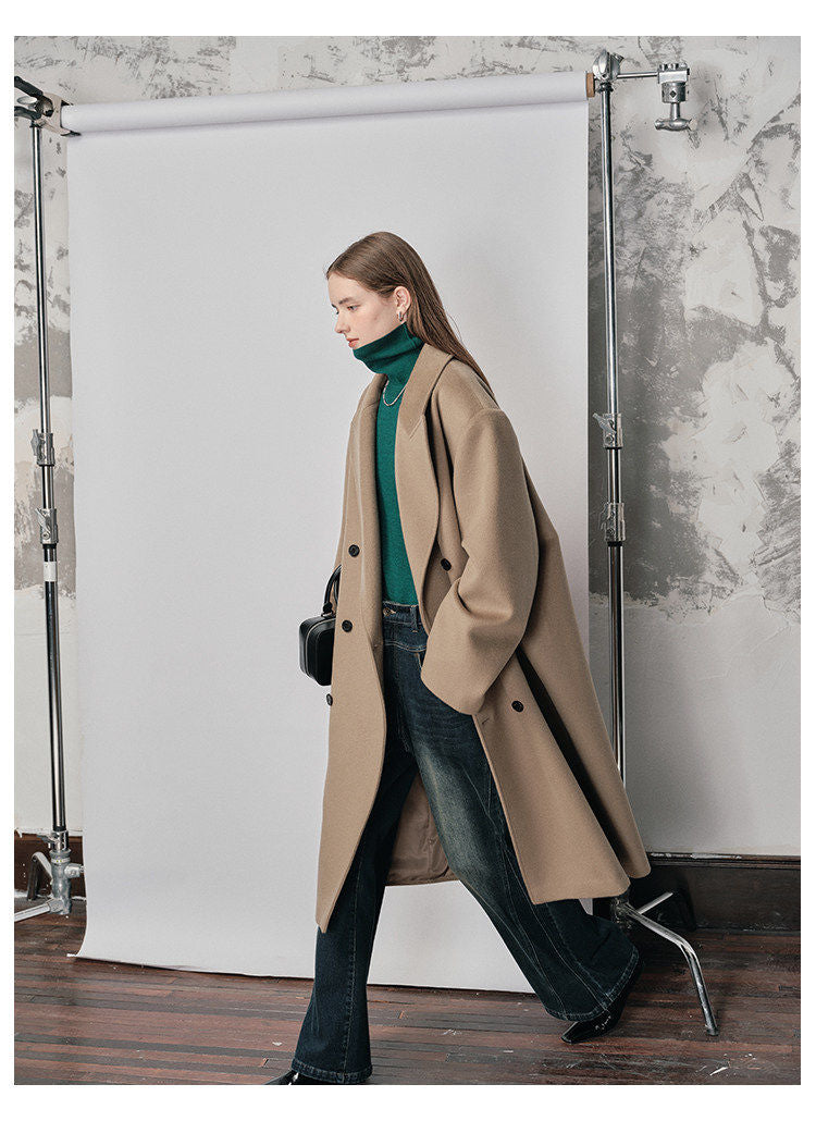 Double-breasted Wool Coat