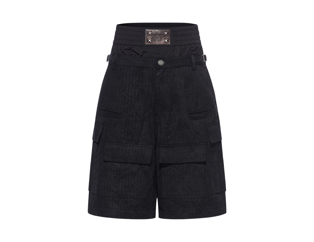 Double Waist Multipocket Casual Pants