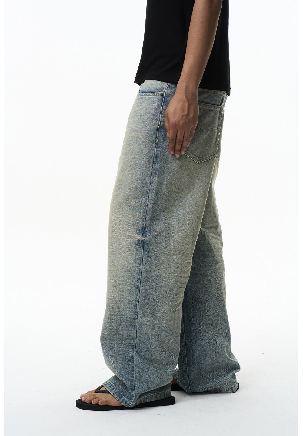 Classic Washed Straight-Leg Jeans
