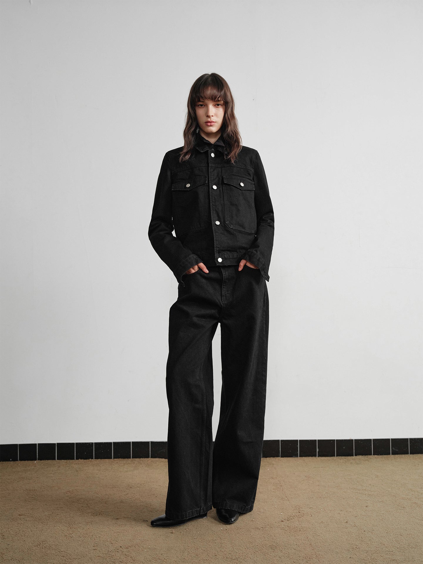 Carbon Black Denim Jacket