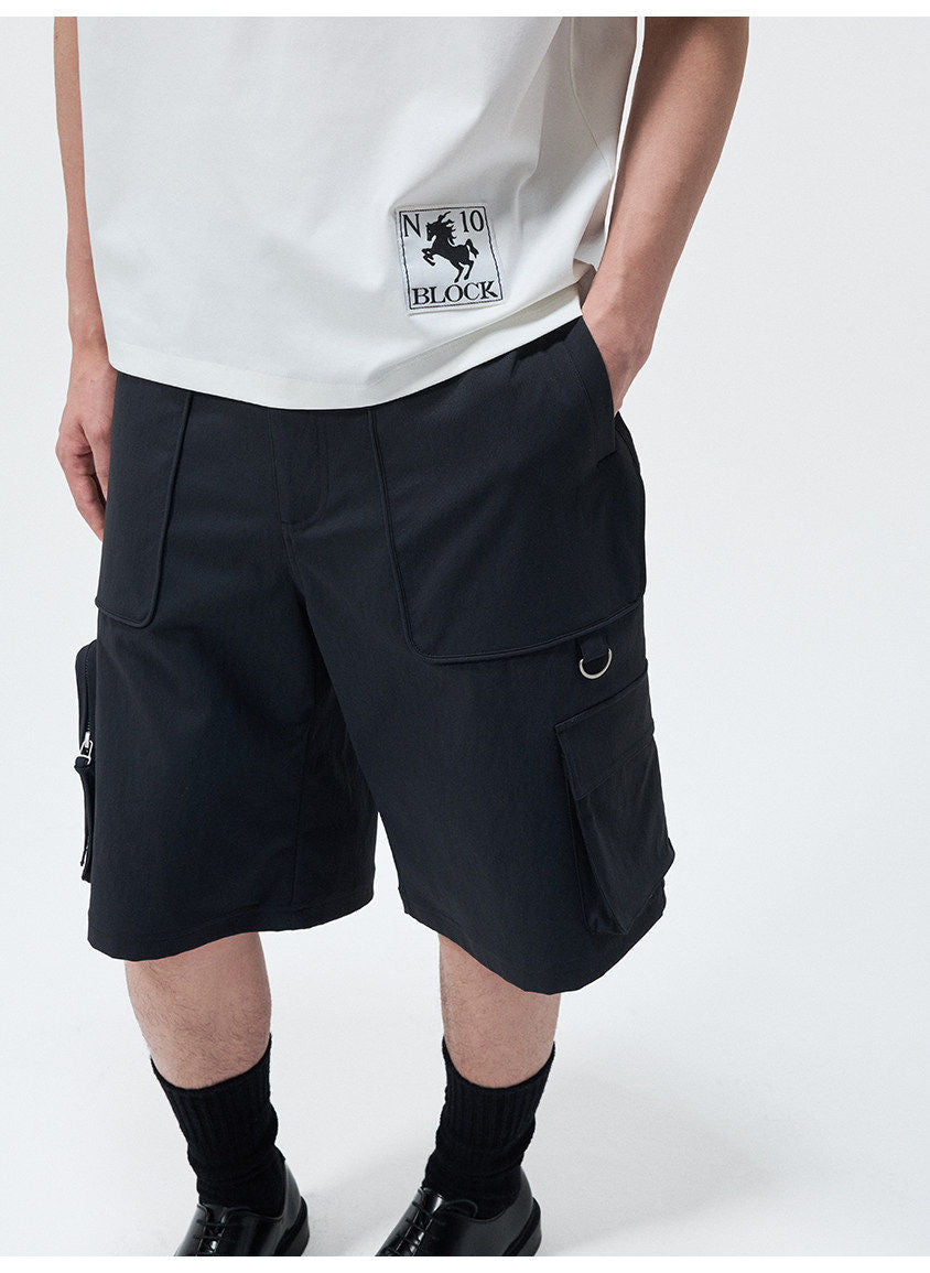 Adjustable-Waist Cargo Shorts